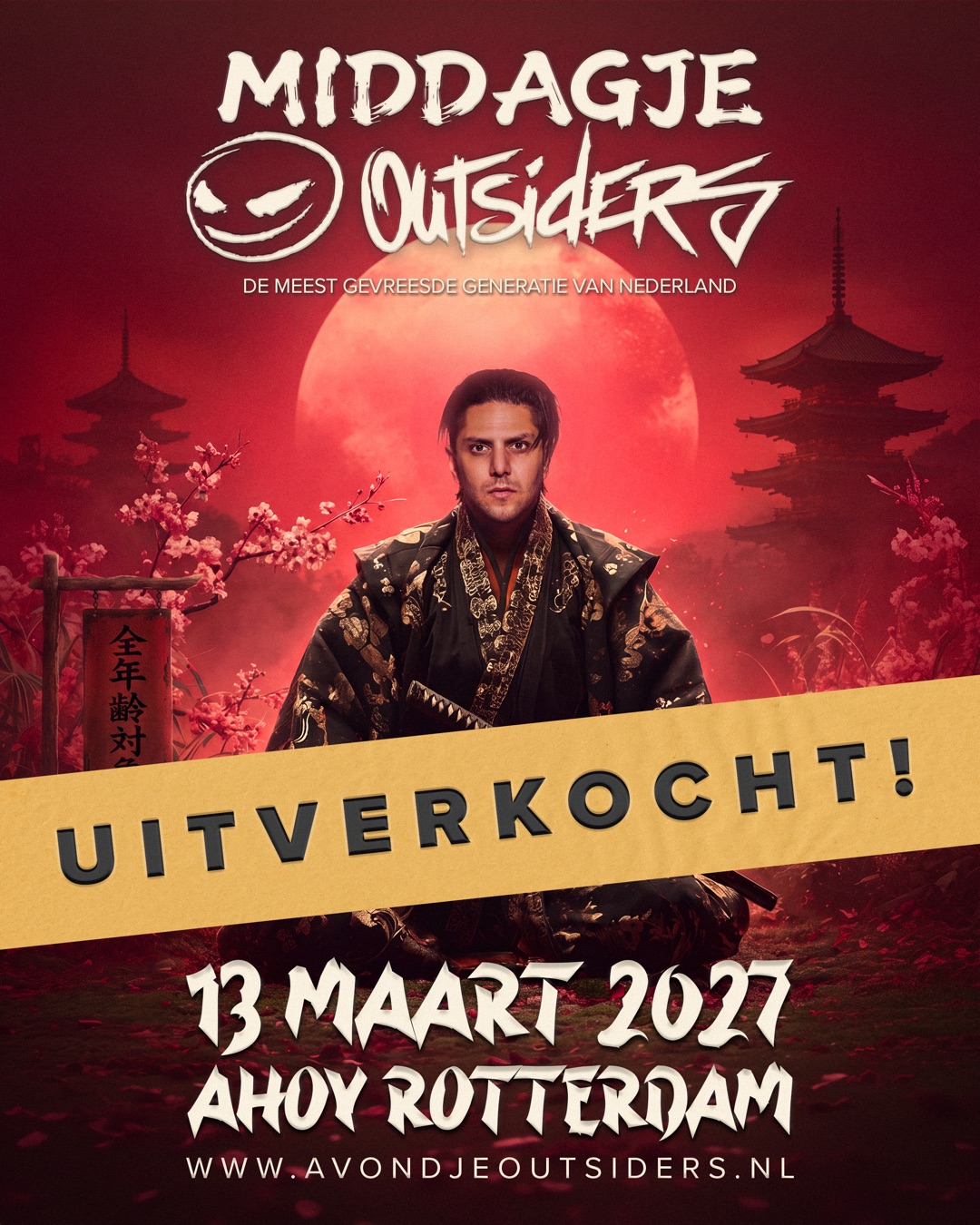 Middagje Outsiders - 13 maart 2027, Ahoy Rotterdam - uitverkocht